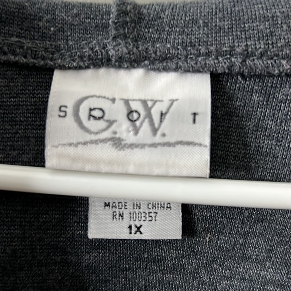 Pre-owned G.W.Sport Athletic Jacket Size 1x - Picture 2 of 3